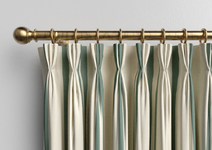 Adelaide, Winnies Stripe Barbing Green - Made to Measure Curtains - Image 11